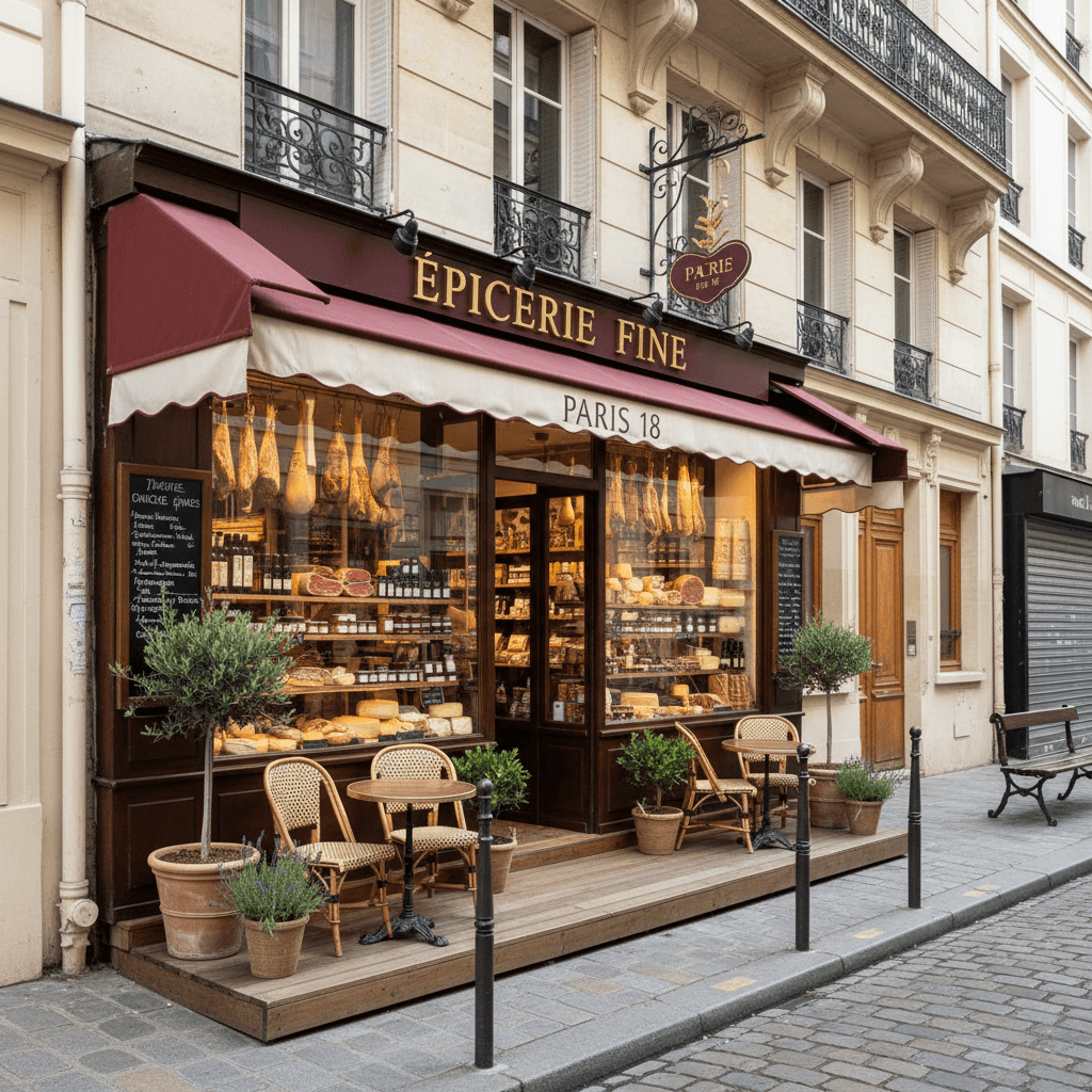 Epicerie fine avec terrasse à Paris - Opportunité rare