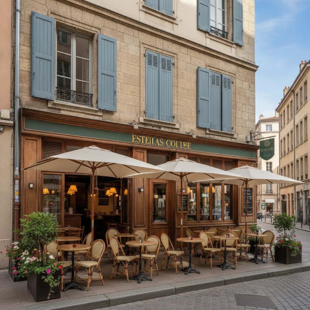 Restaurant 50m² à Lyon : terrasse - licence IV