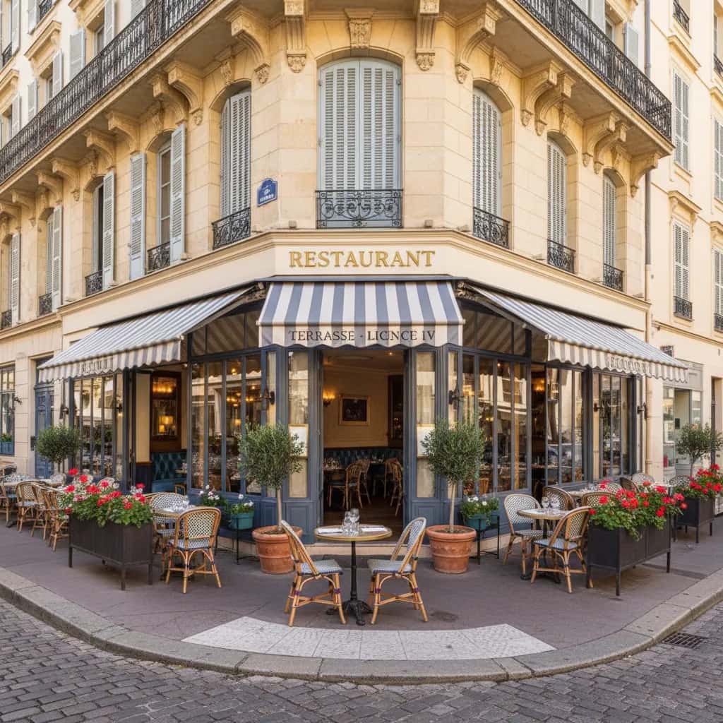 Restaurant 220m² à Nice : terrasse - licence IV