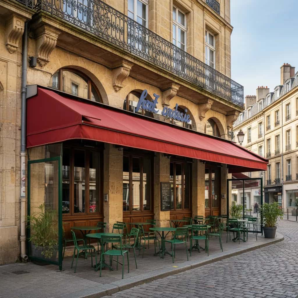 Bar-brasserie 115m² à Bordeaux : terrasse - licence IV