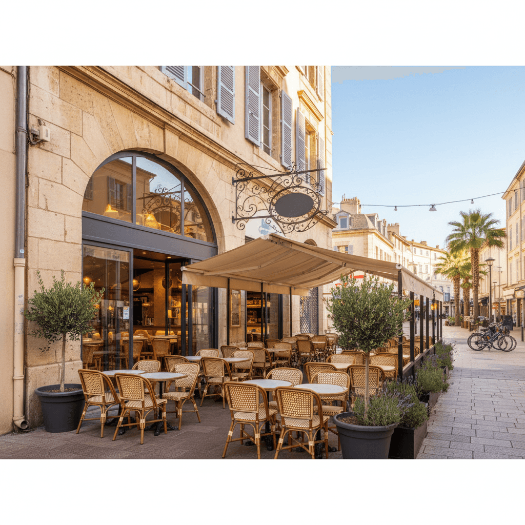 Fast-food 140m² à Marseille : terrasse - extraction