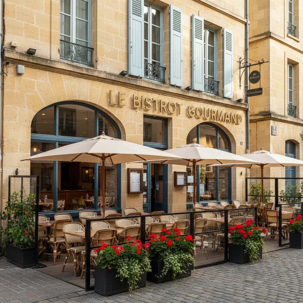 Restaurant 80m² à Bordeaux : terrasse - extraction