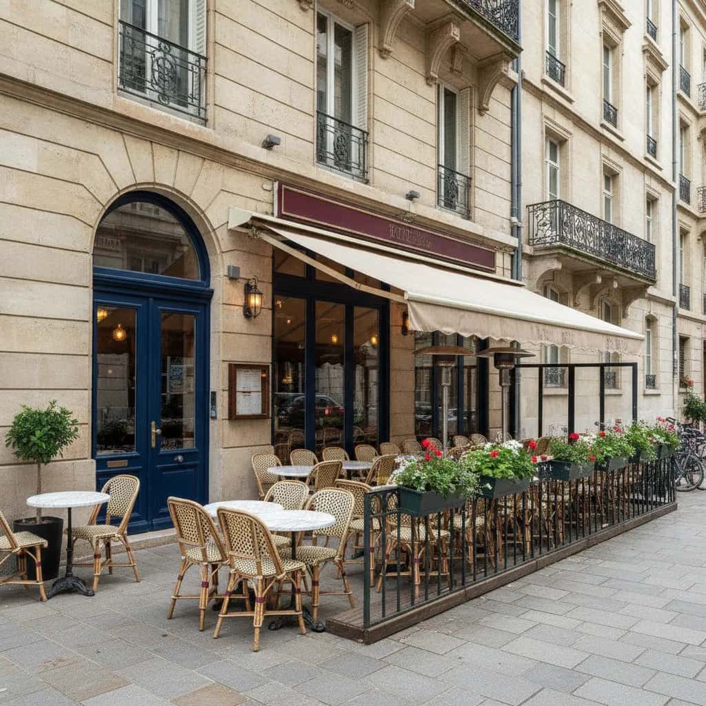 Restaurant 110m² à Lyon : terrasse - extraction