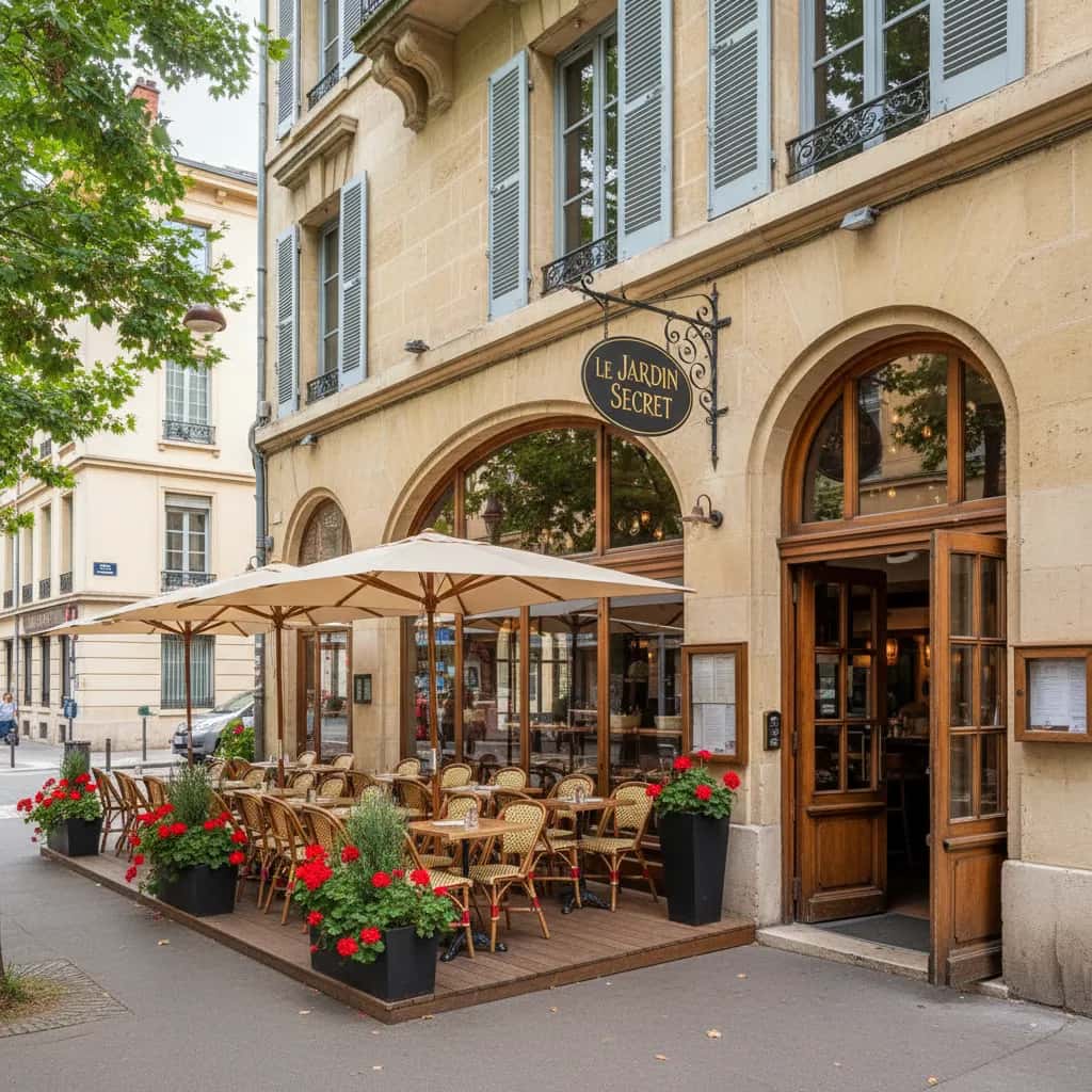 Restaurant 70m² à Lyon : terrasse - extraction