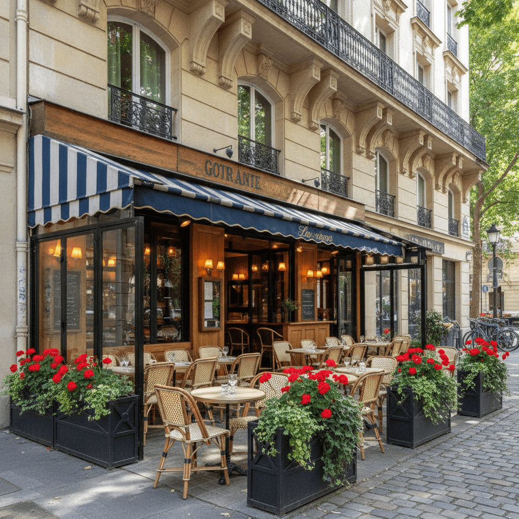 Restaurant 15 couverts à Paris : terrasse - licence IV