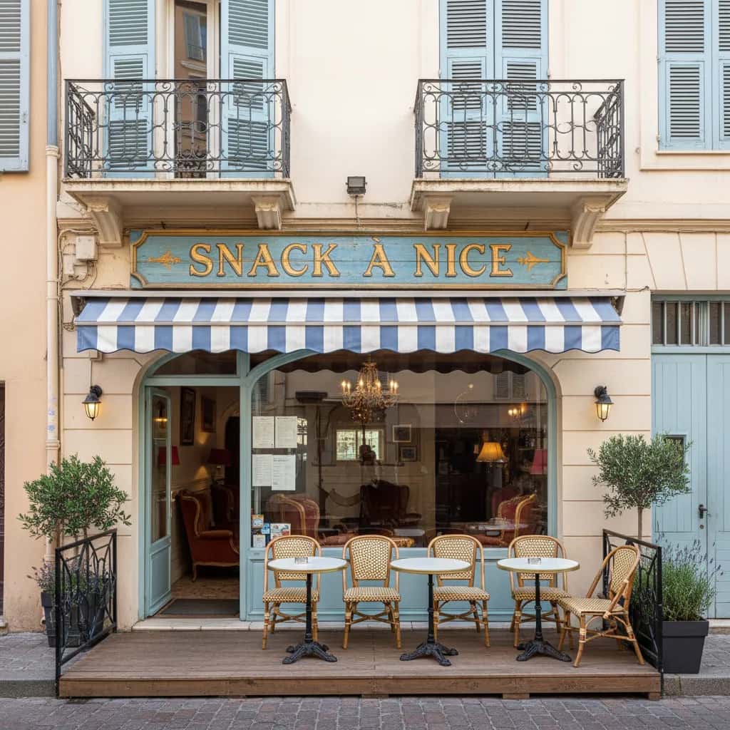 Snack à Nice : terrasse