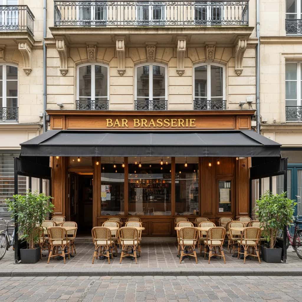 Bar-brasserie 56m² à Nantes : terrasse - licence IV