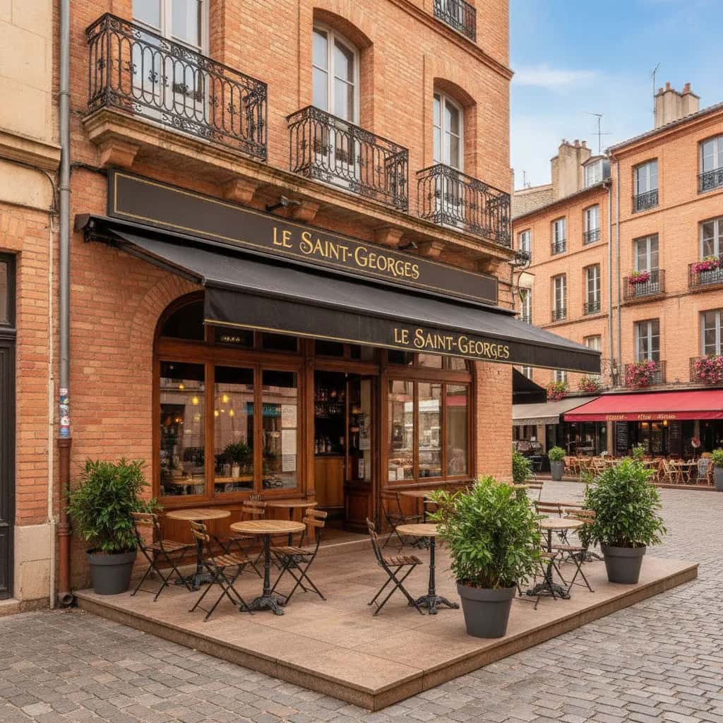 Restaurant 60m² à Toulouse : terrasse - extraction