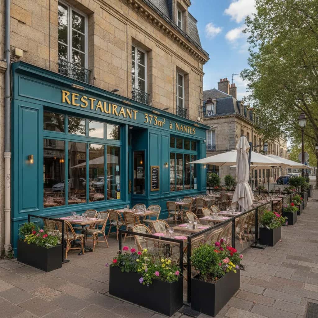 Restaurant 373m² à Nantes : terrasse - licence IV