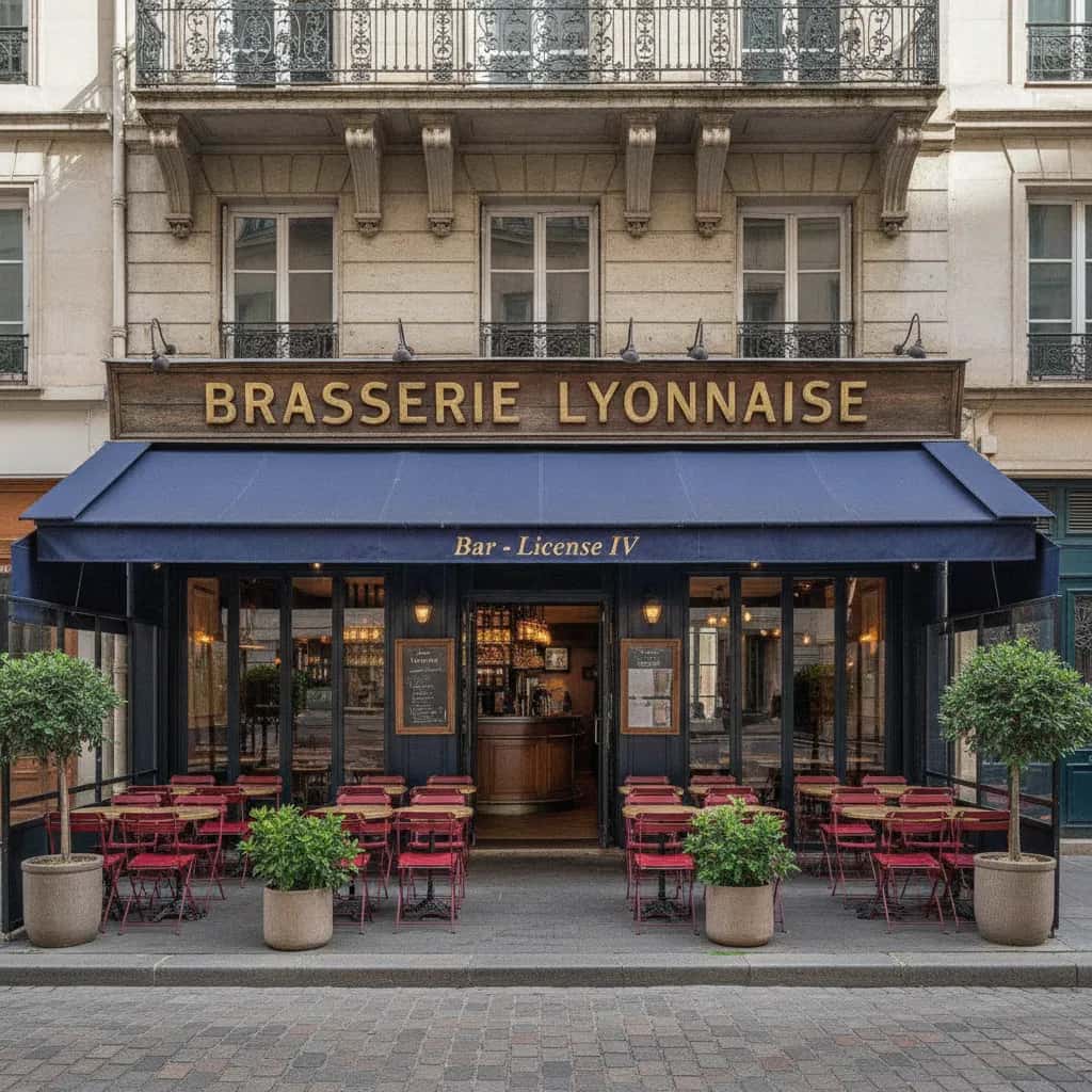 Bar-brasserie 65m² à Lyon : terrasse - licence IV