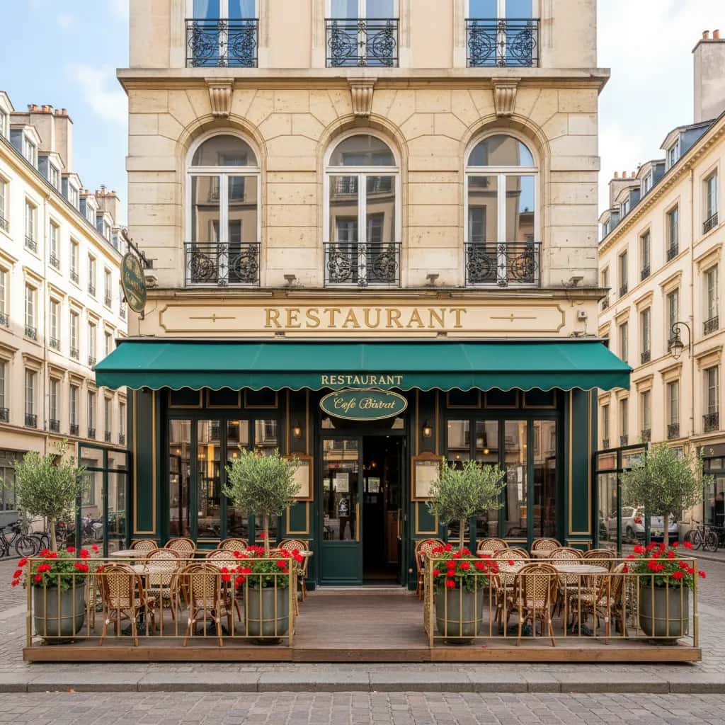 Restaurant 121m² à Lyon : terrasse - licence IV