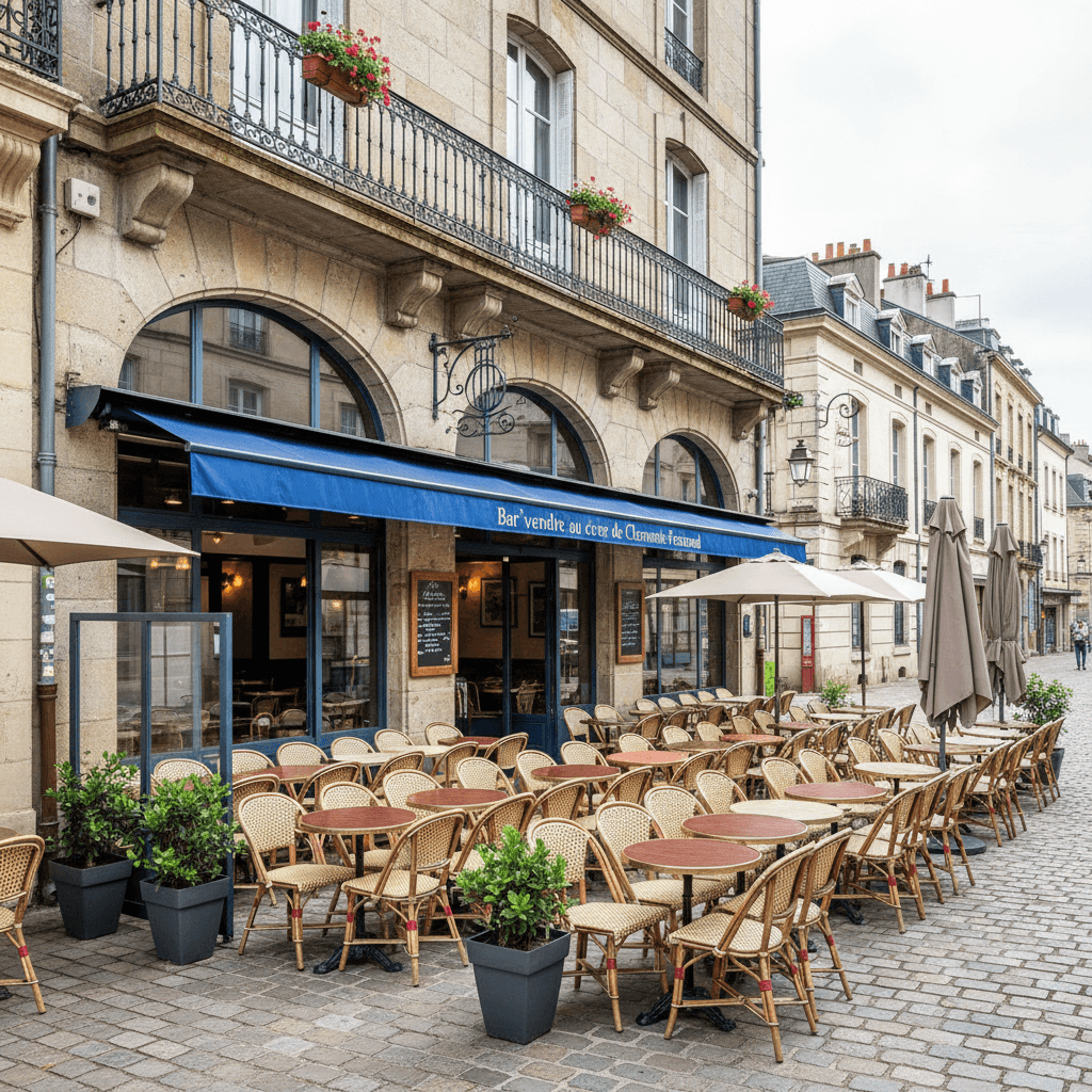 Bar-brasserie 106m² à Clermont-Ferrand : terrasse - licence IV
