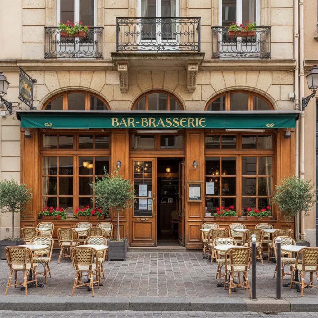 Bar-brasserie 220m² à Lyon : terrasse - licence IV