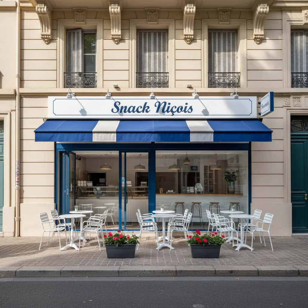 Snack à Nice : terrasse