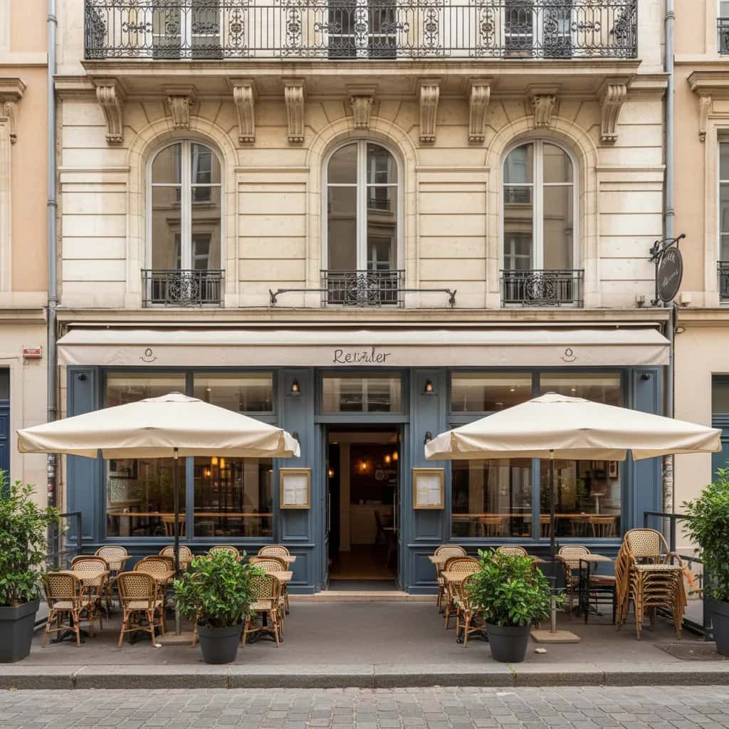 Restaurant 70m² à Lyon : terrasse - licence IV