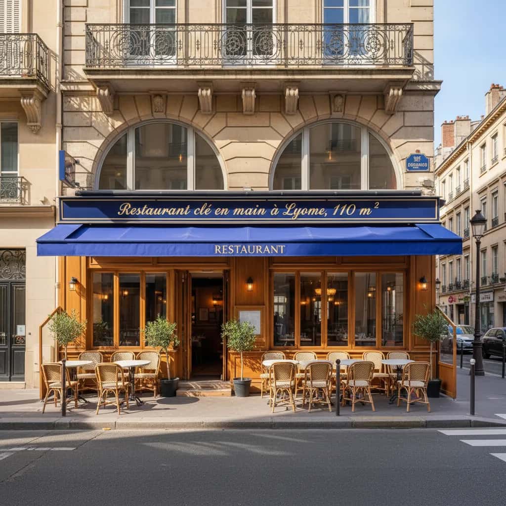 Restaurant 110m² à Lyon : terrasse - licence IV