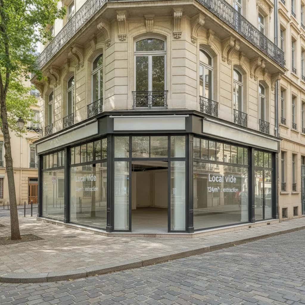 Murs et fonds 124m² à Lyon : extraction