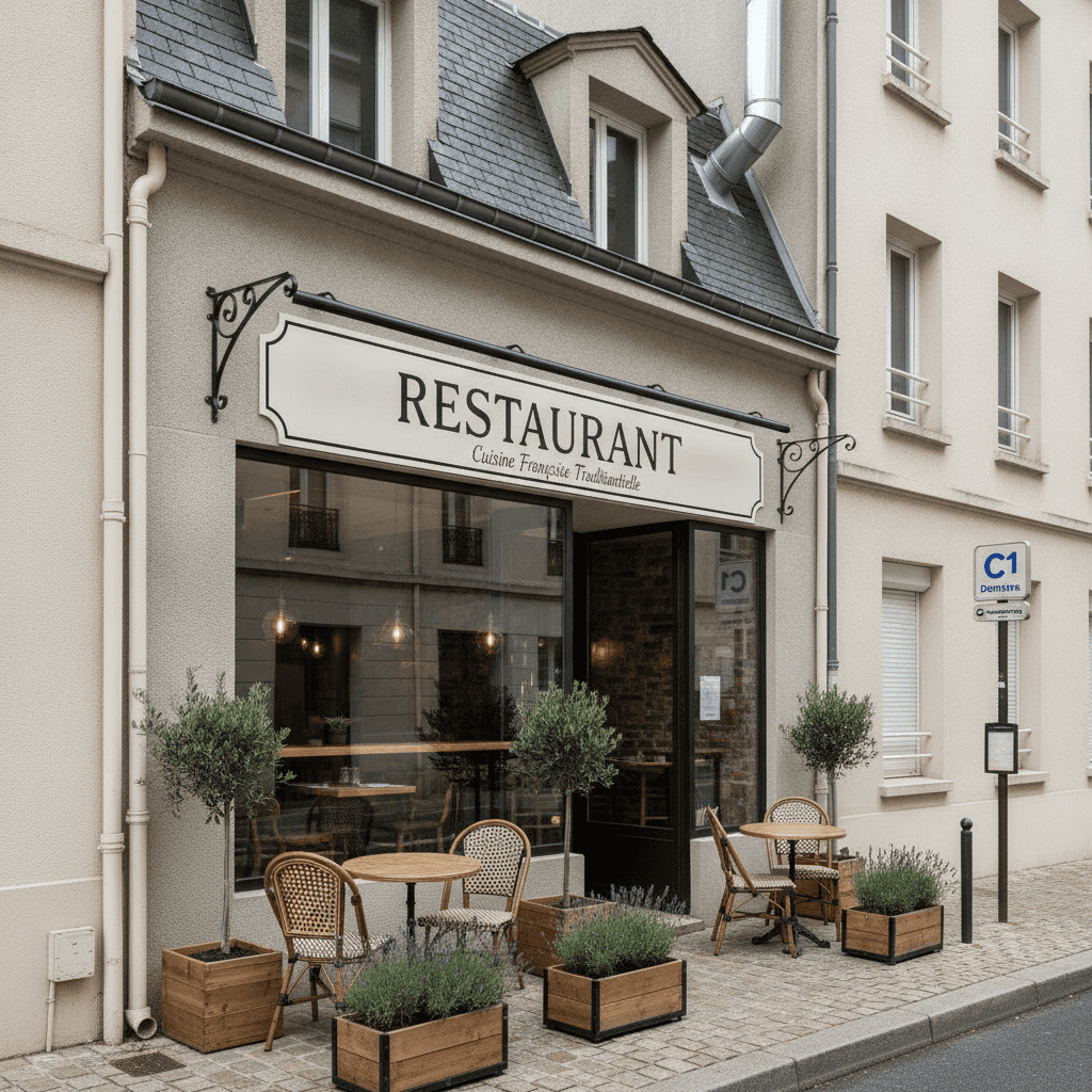 Restaurant 111m² à Rennes : extraction