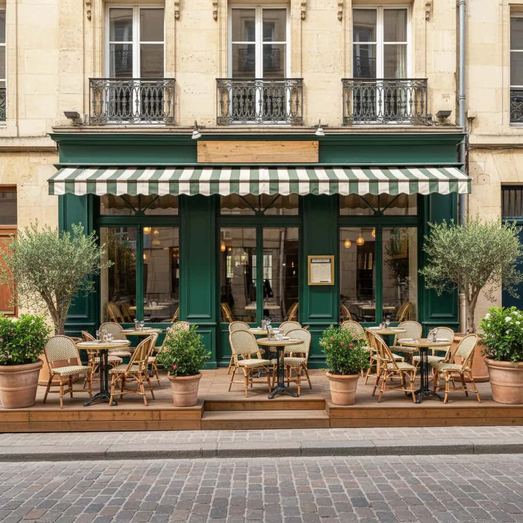 Restaurant 150m² à Bordeaux : terrasse - licence IV