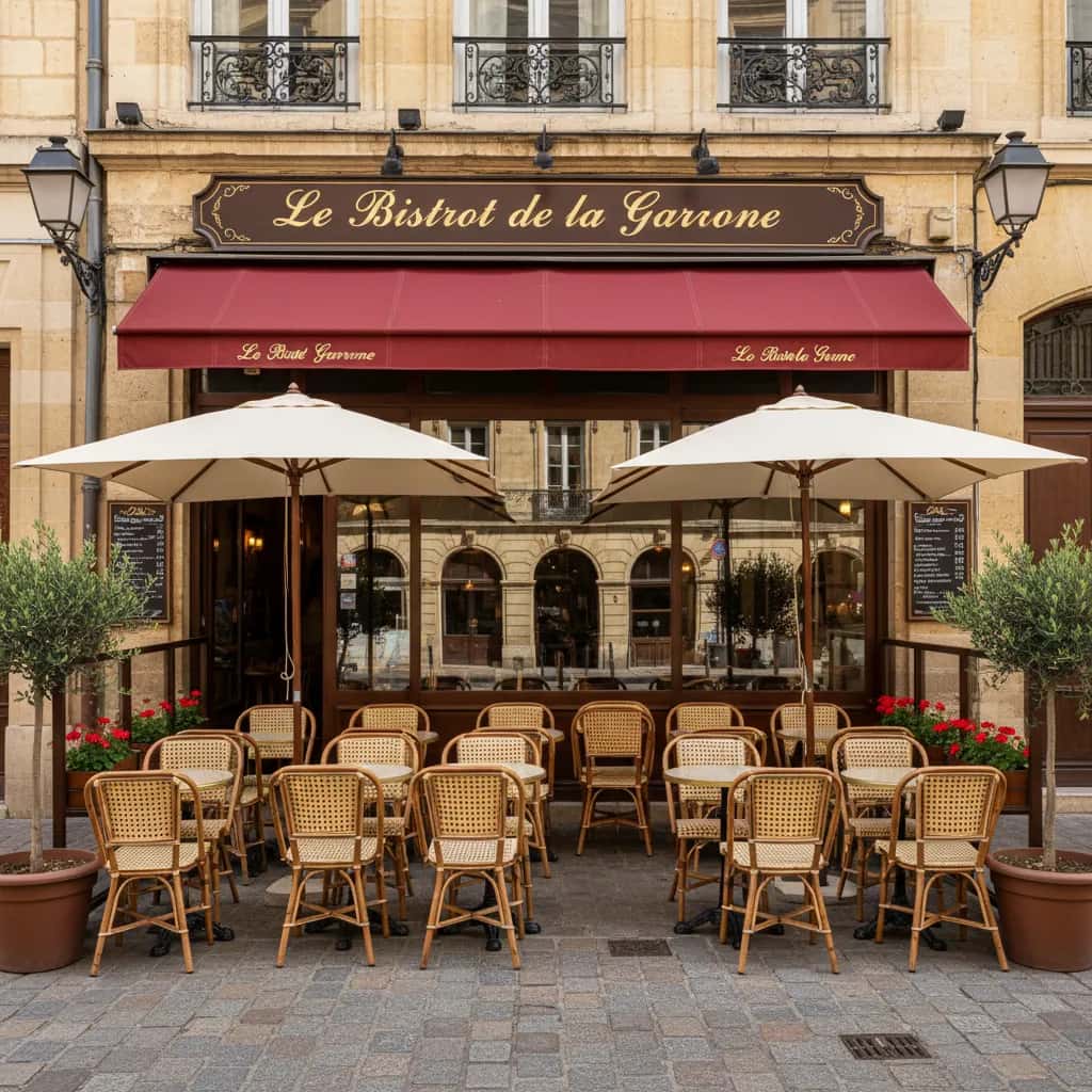 Restaurant 54m² à Bordeaux : terrasse - licence IV