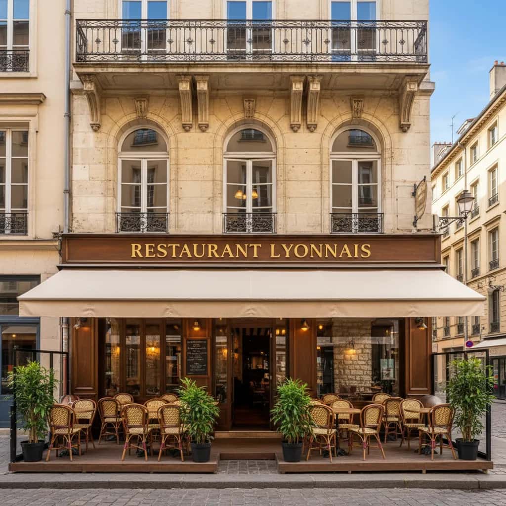 Restaurant 125m² à Lyon : terrasse - extraction