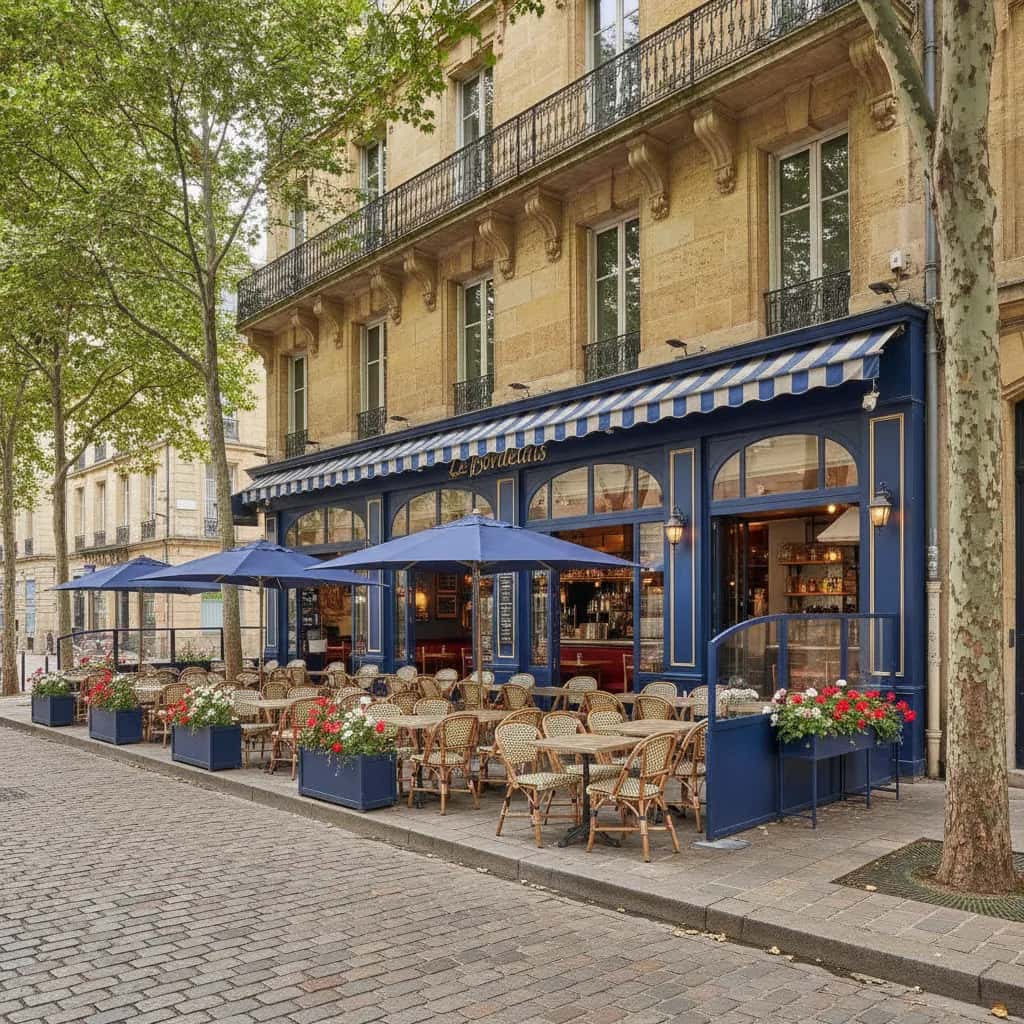 Bar-brasserie 270m² à Bordeaux : terrasse - licence IV