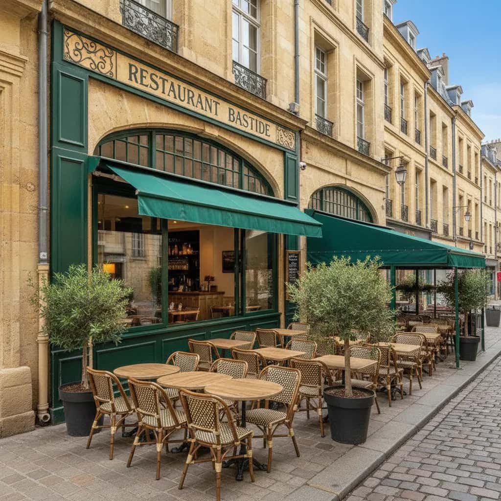 Restaurant 90m² à Bordeaux : terrasse - licence IV