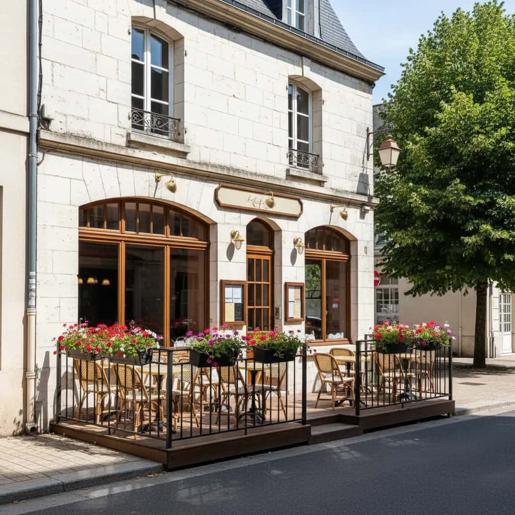 Restaurant 75m² à Angers : terrasse - licence IV