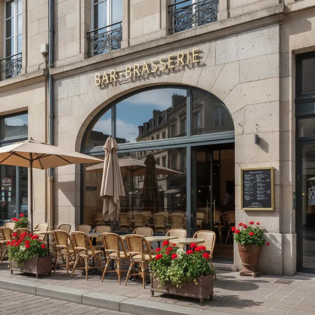 Bar-brasserie 130m² à Nantes : terrasse - licence IV