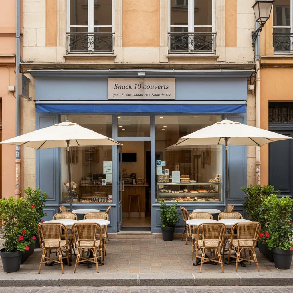 Snack 10 couverts à Lyon : terrasse