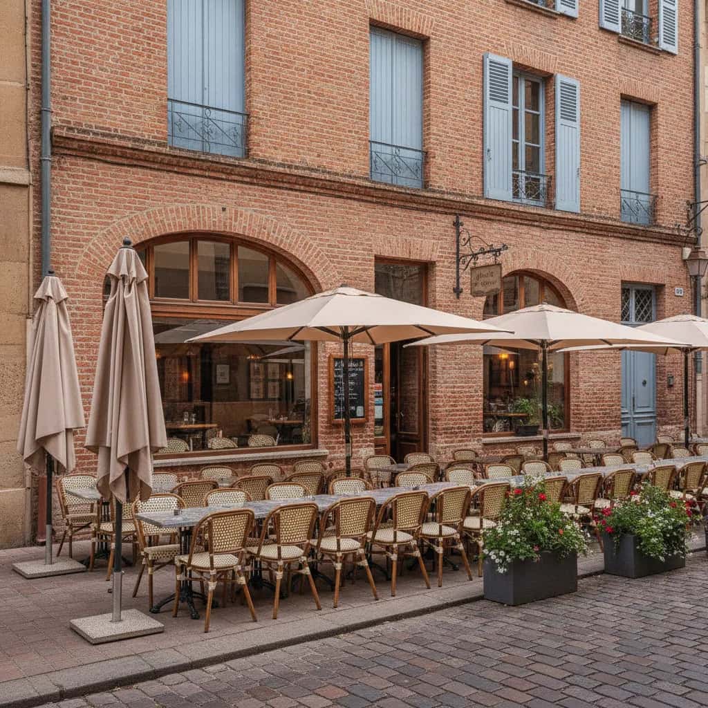 Restaurant 110m² à Toulouse : terrasse - licence IV