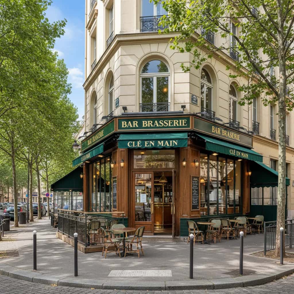 Bar-brasserie 80m² à Lyon : terrasse - licence IV