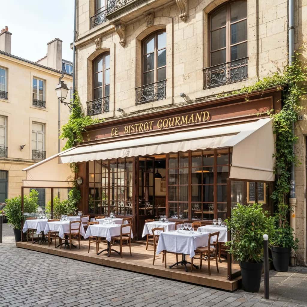 Restaurant à Bordeaux : terrasse - licence IV