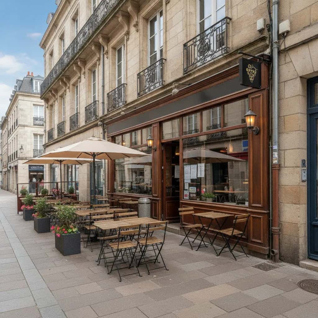 Fast-food à Nantes : terrasse - licence IV