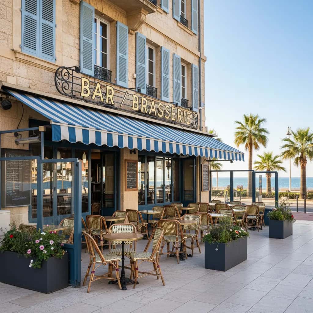 Bar-brasserie 220m² à Nice : terrasse - licence IV