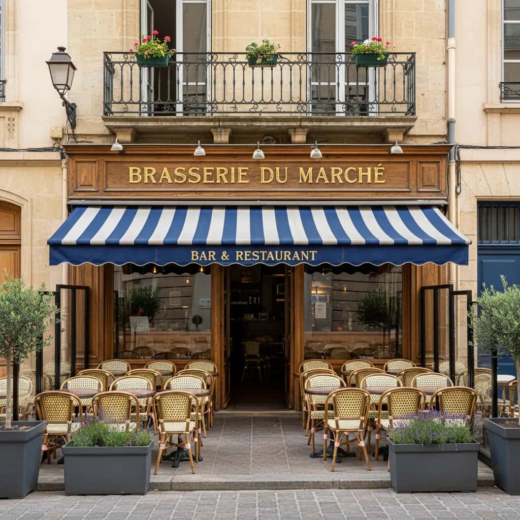 Bar-brasserie 110m² à Montpellier : terrasse - licence IV