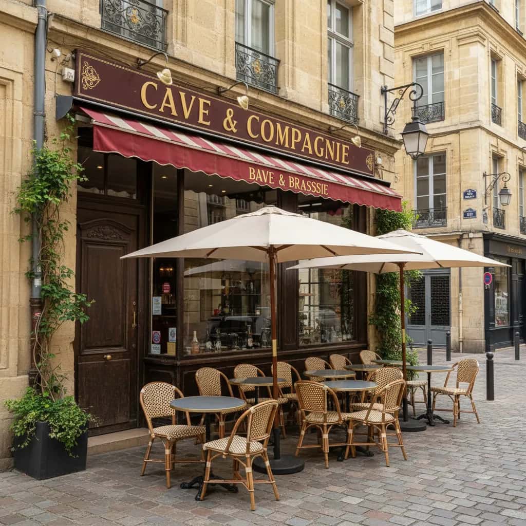 Bar-brasserie 65m² à Bordeaux : terrasse - licence IV