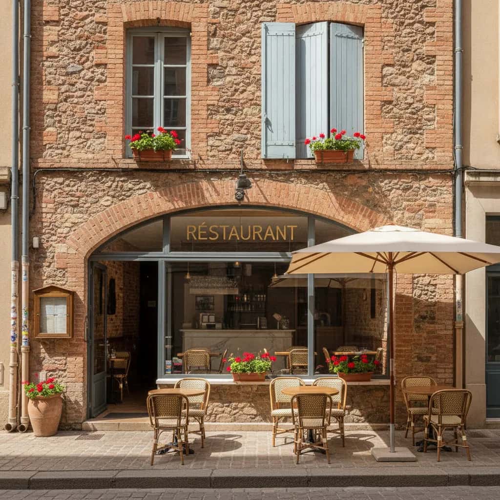 Restaurant 58m² à Toulouse : terrasse - licence IV