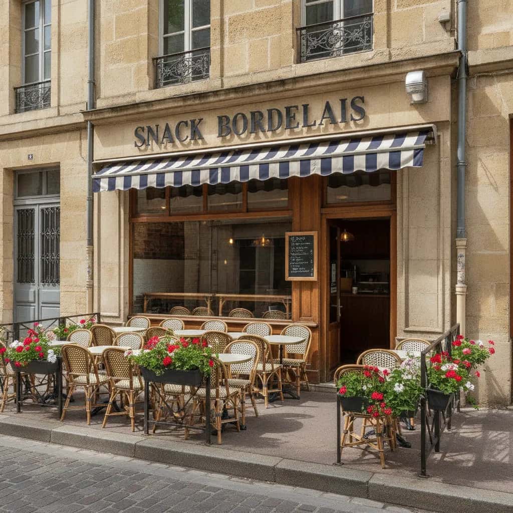 Snack 42m² à Bordeaux : terrasse - extraction