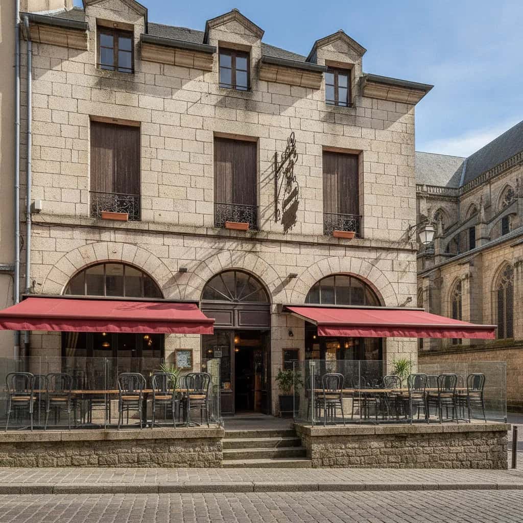 Restaurant 210m² à Clermont-Ferrand : terrasse - cuisine équipée