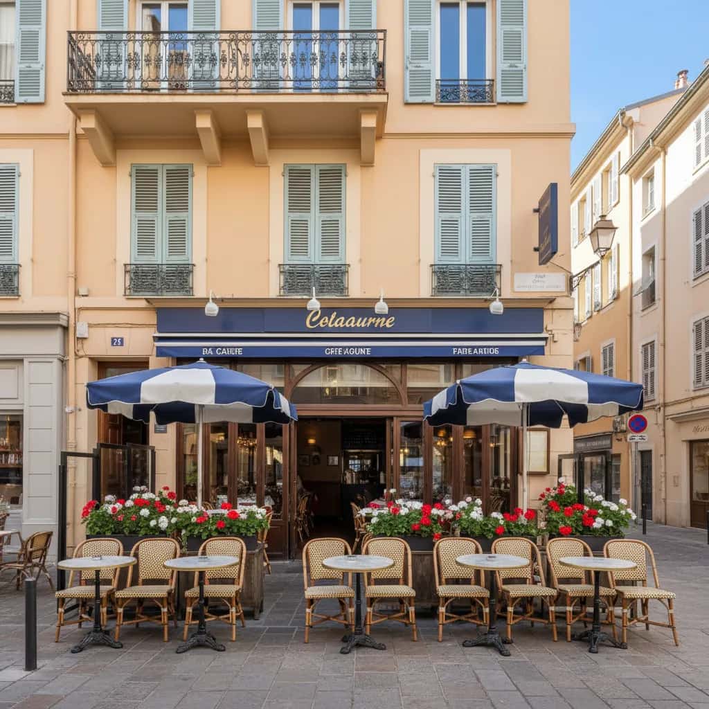 Restaurant 55m² à Nice : terrasse - licence IV
