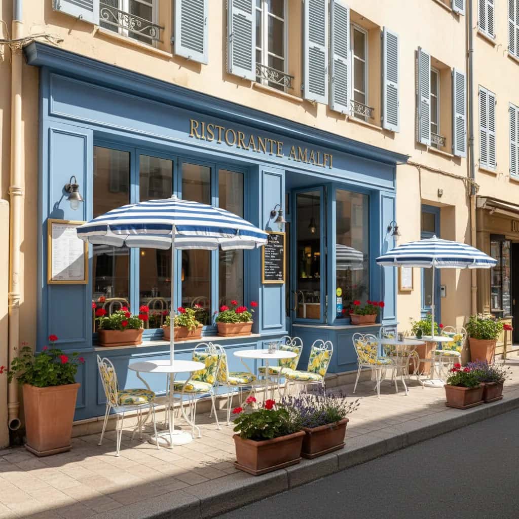 Restaurant 15m² à Nice : terrasse - extraction