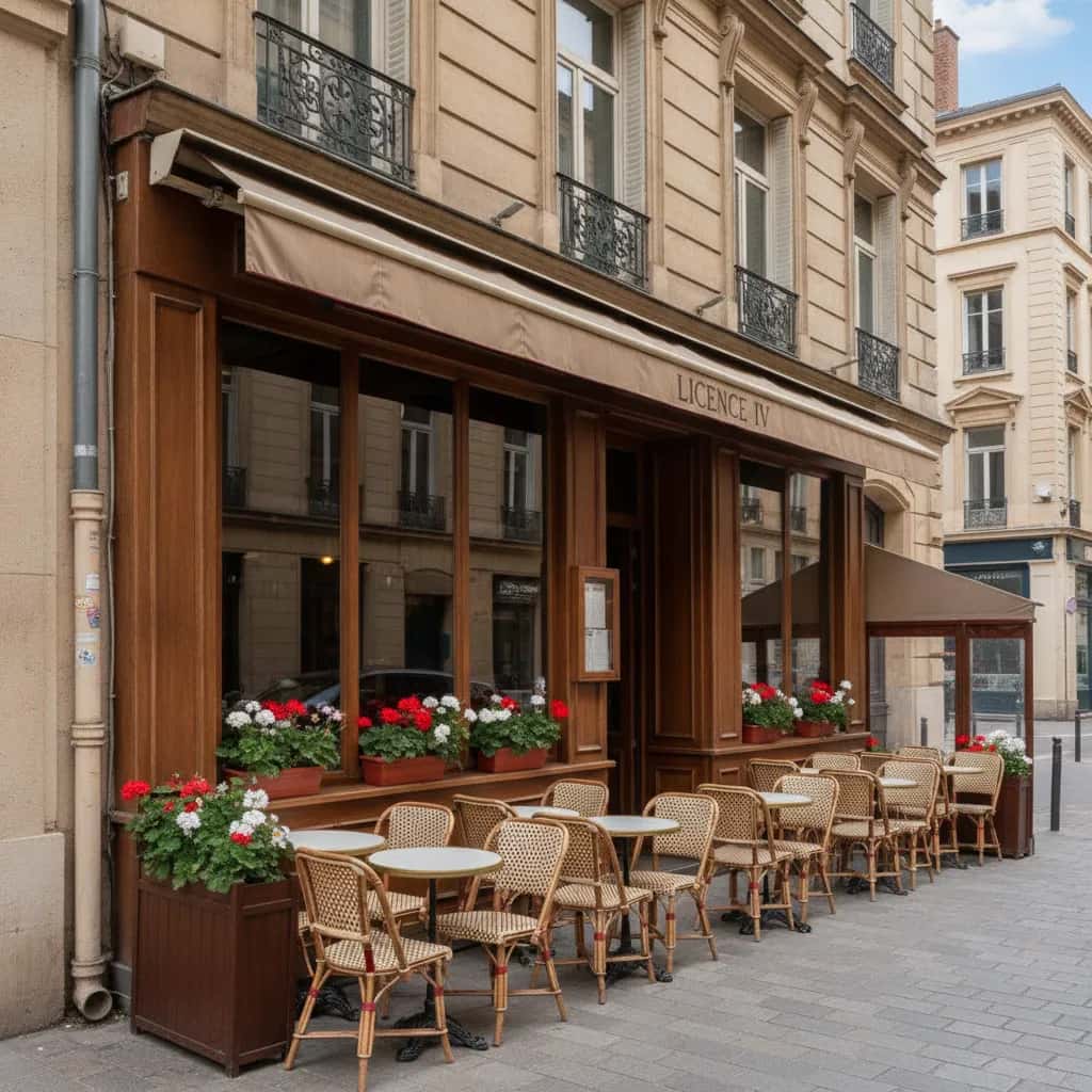 Restaurant à Lyon : terrasse - licence IV