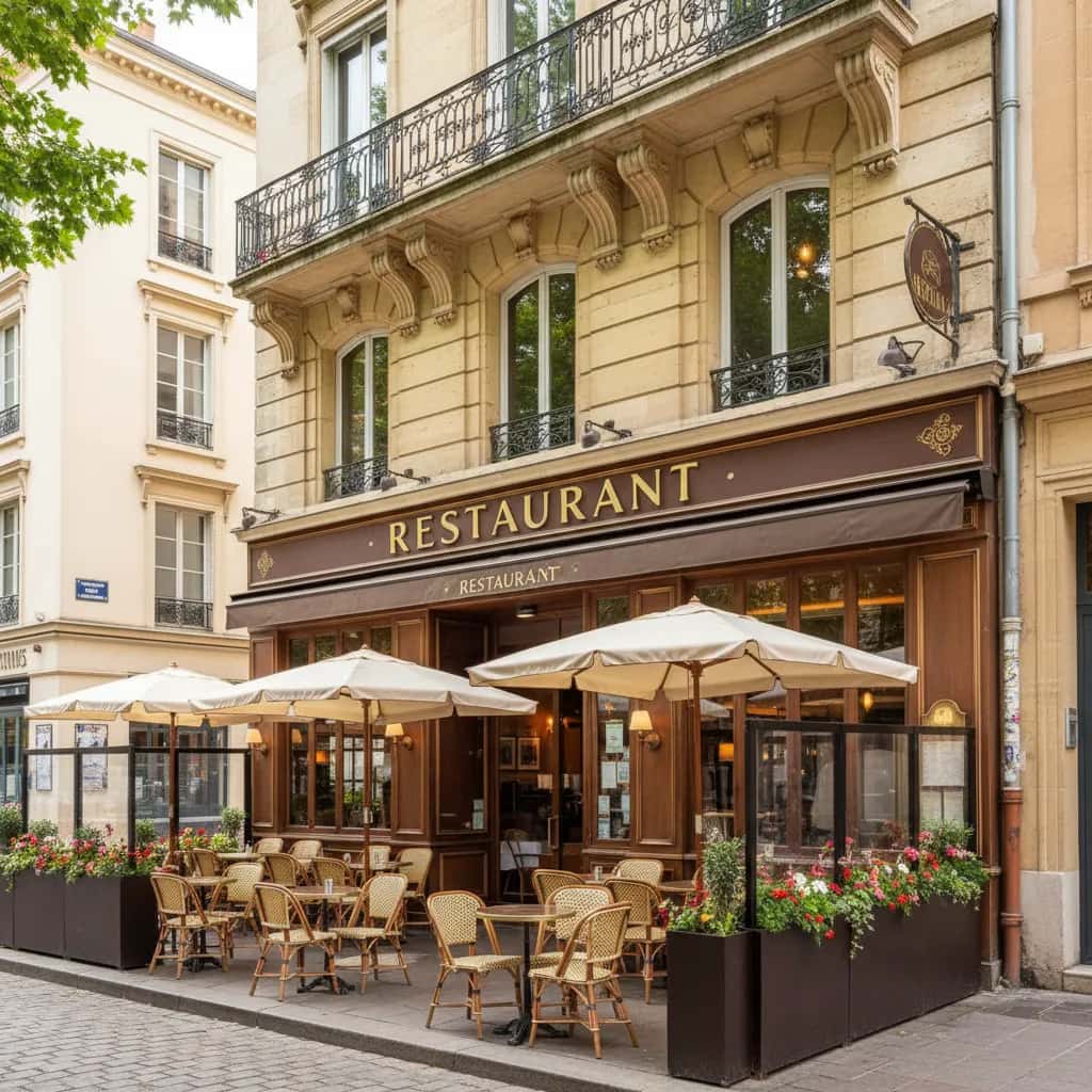 Restaurant 140m² à Lyon : terrasse - licence IV