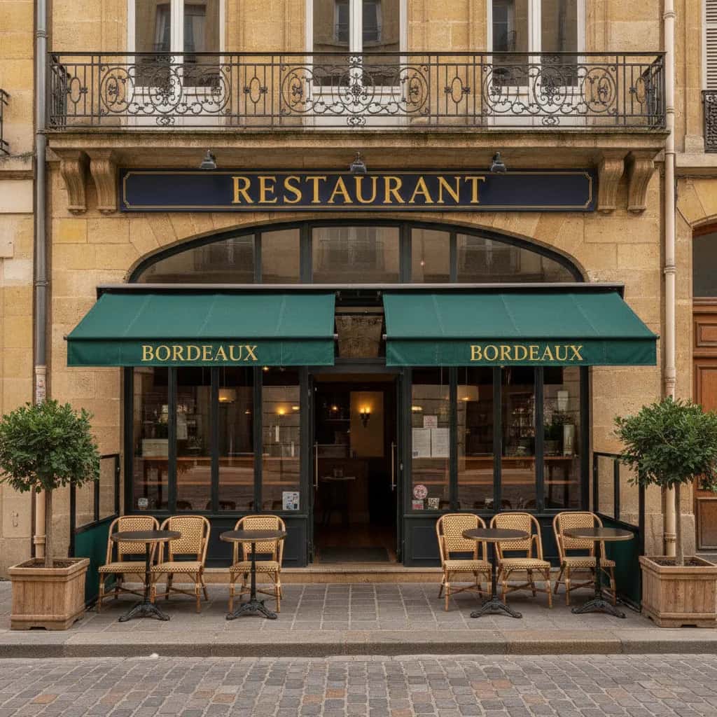 Restaurant 45m² à Bordeaux : terrasse - licence IV