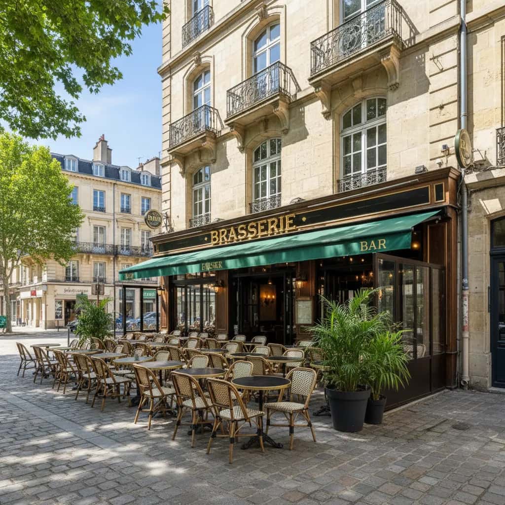 Bar-brasserie 650m² à Bordeaux : terrasse - licence IV