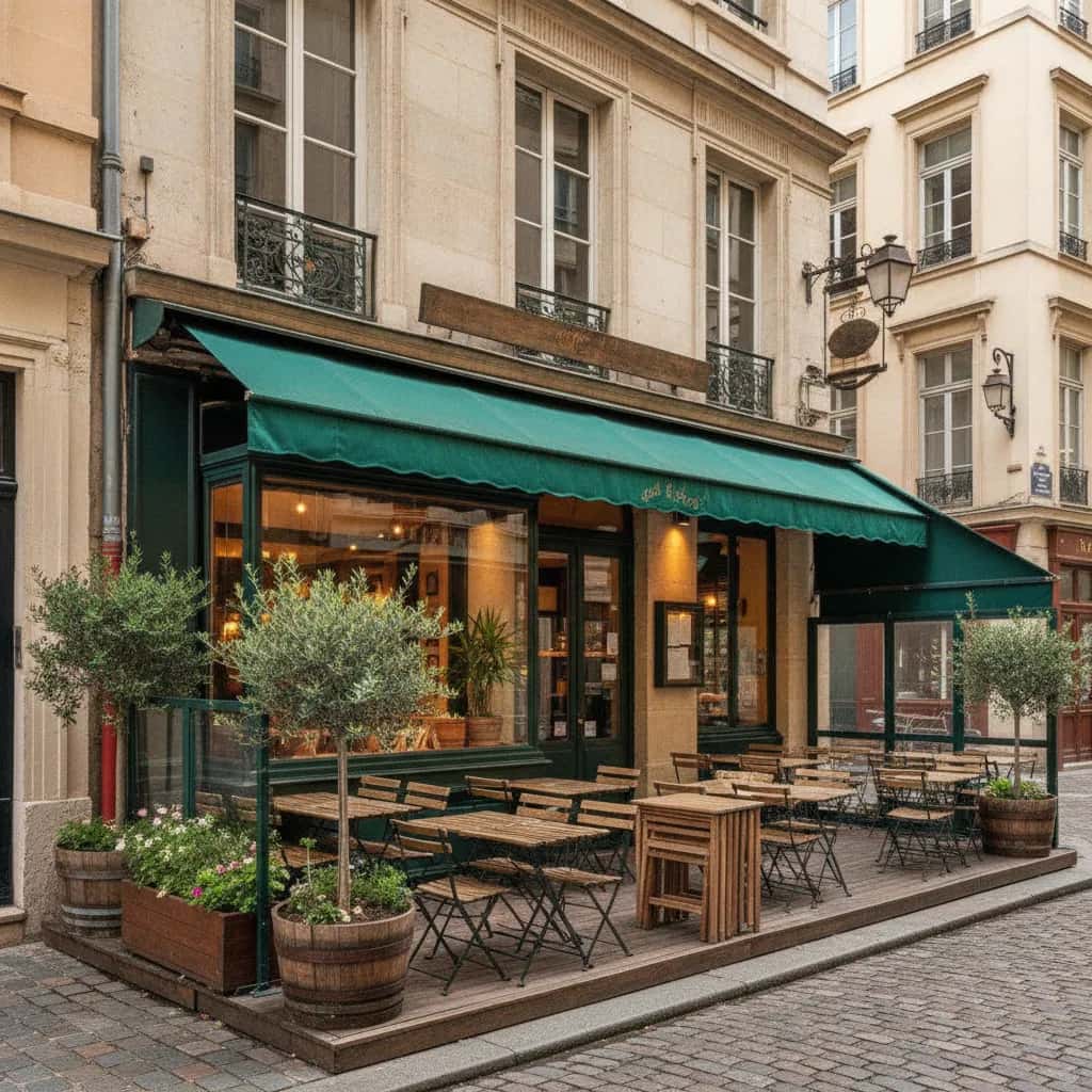 Restaurant 90m² à Lyon : terrasse - licence IV