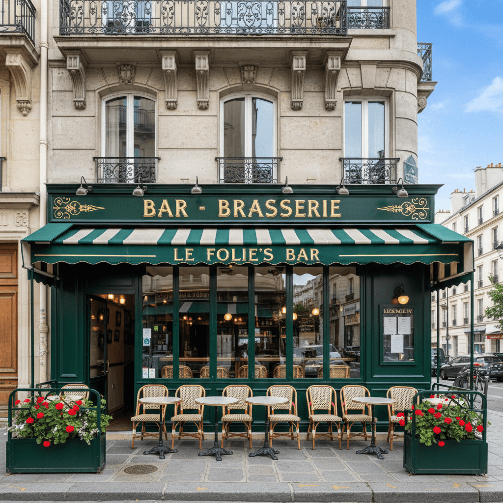 Bar-brasserie 35 couverts à Paris : licence IV