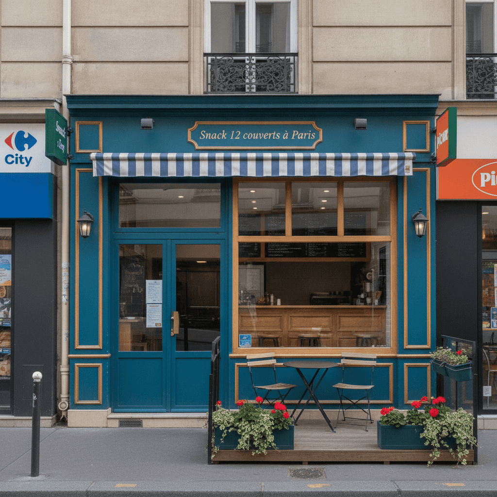 Snack 12 couverts à Paris