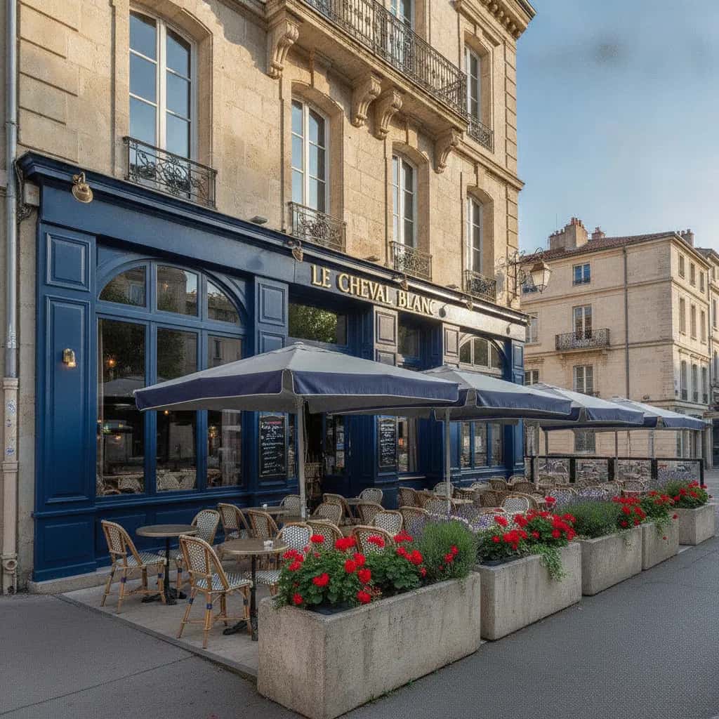 Bar-brasserie 400m² à Montpellier : terrasse - licence IV